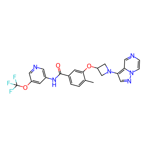 Chemical structure of BindingDB Monomer ID 536006