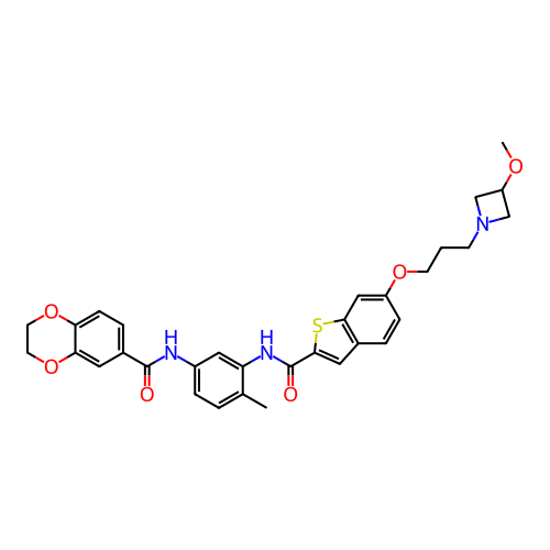 Chemical structure of BindingDB Monomer ID 540139