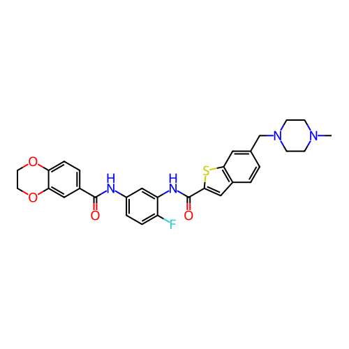 Chemical structure of BindingDB Monomer ID 540143