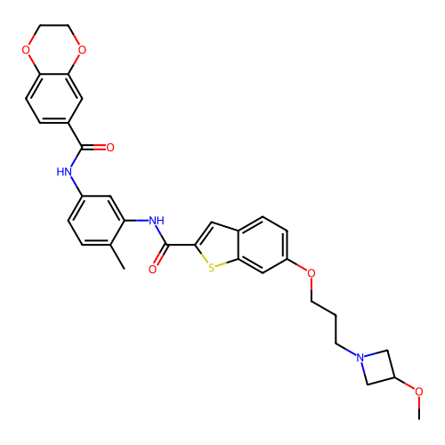 Chemical structure of BindingDB Monomer ID 540189