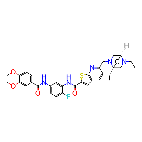 Chemical structure of BindingDB Monomer ID 540192